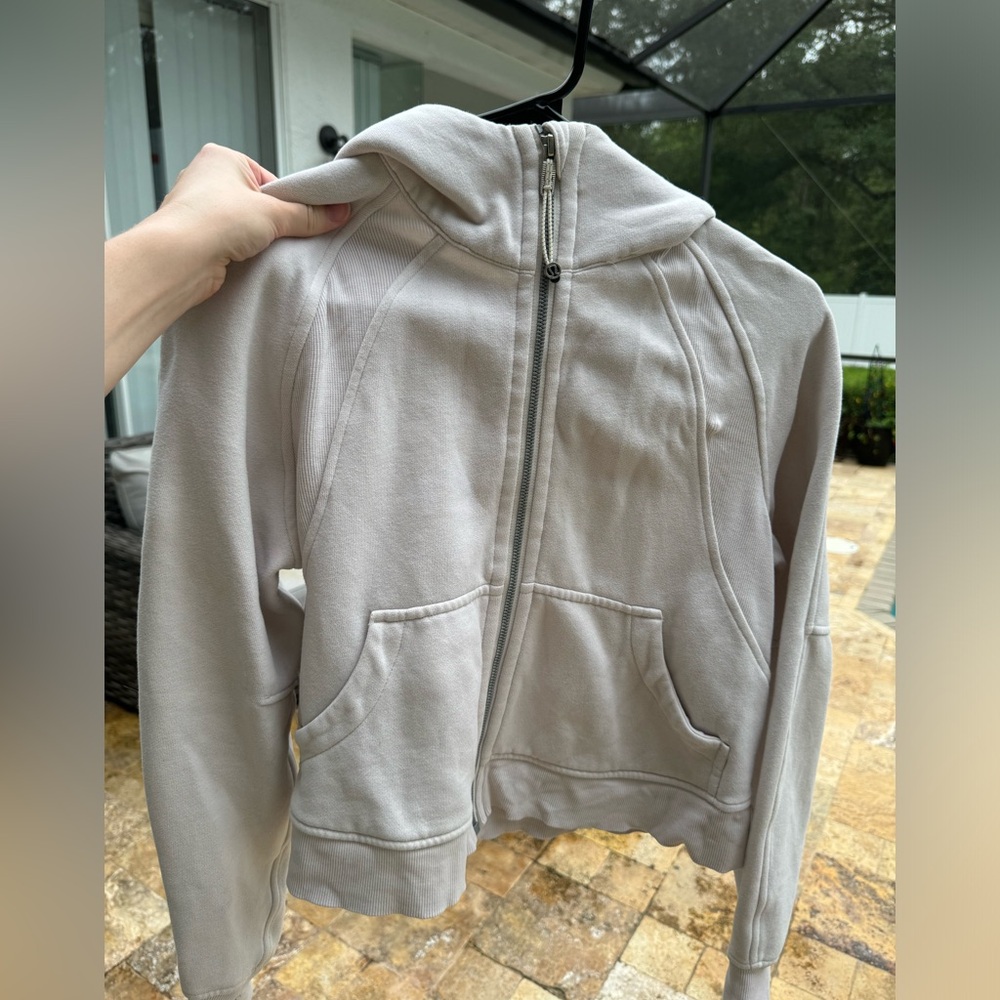 Scuba Full Zip Hoodie XS/SM White Opal